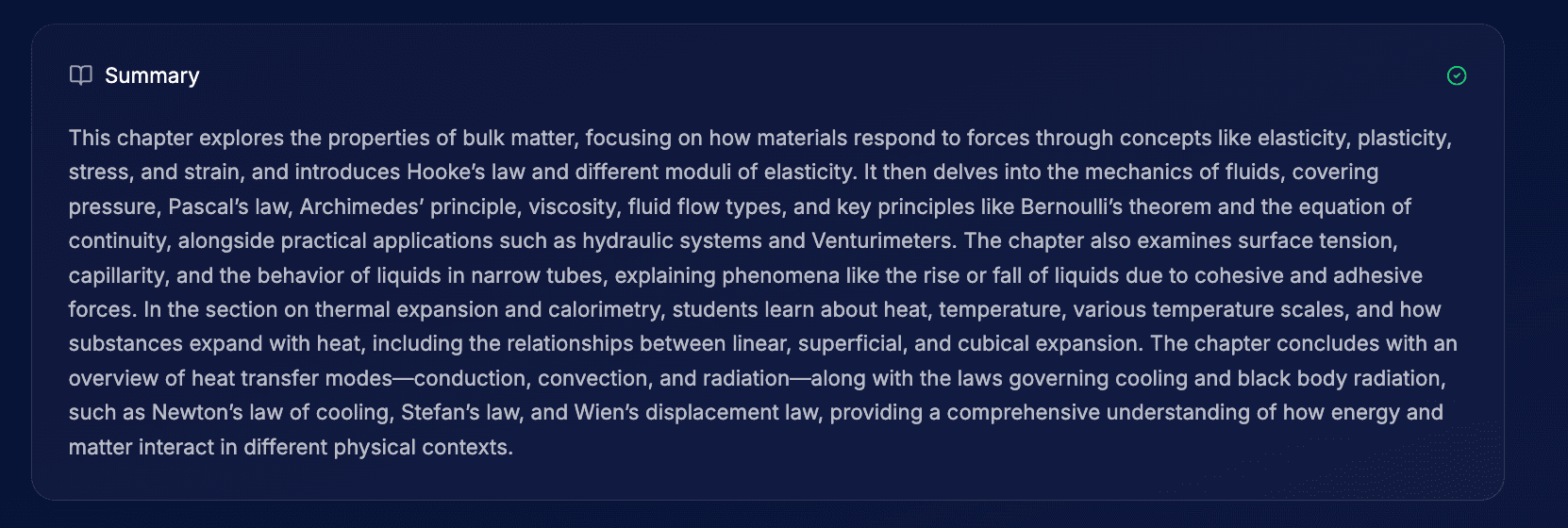 PrismLMS AI-generated chapter summary — example of a sellable digital study guide